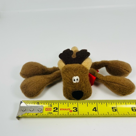 Vintage Rodney Reindeer Plush Small 3” Soft Eyes - Picture 7 of 8